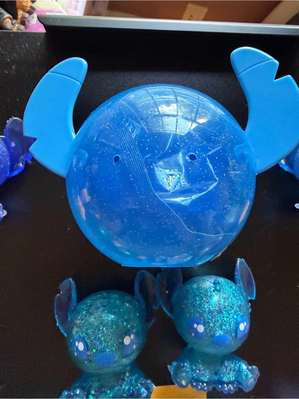 New Disney Squish a Stitch Mystery Glitter Sugar Squishy Toy Blue C